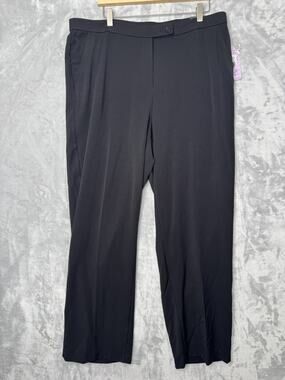 Investments II Pants Womens 18W Straight Leg Slim FX Madison Ave Comfort Fit NEW